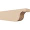 Ekena Millwork 4in. W x 6in. H x 20in. L Del Monte Woodgrain TimberThane Rafter Tail, Primed Tan RFTUR04X06X20DELRCPR - alternate 1